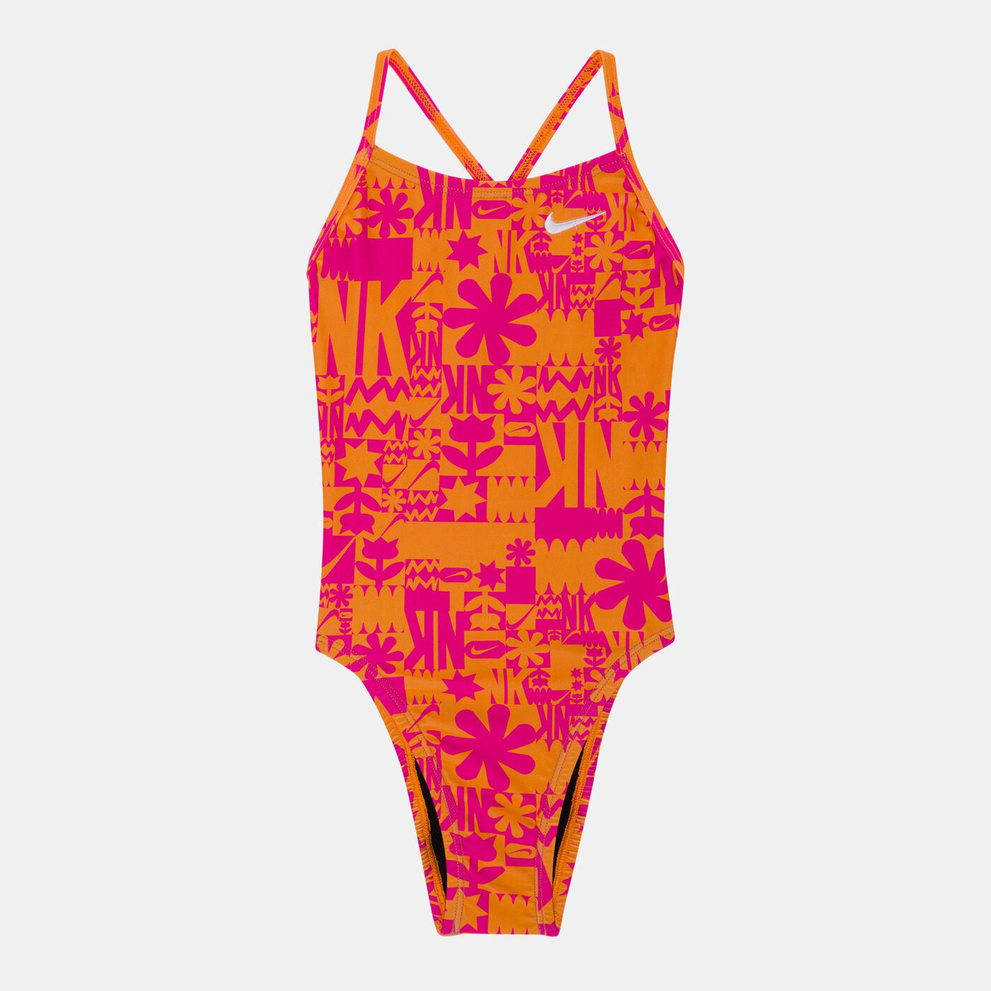 Kids' Lace Up Back One-Piece Swimsuit