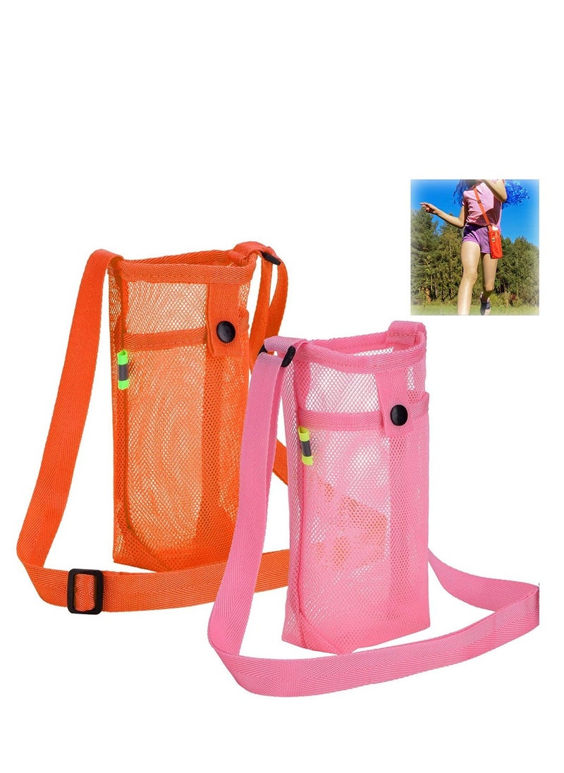 Water Bottle Holder, Water Bottle Carrier, with Adjustable Shoulder Strap Beach Bottle Bag Water Bottle Sling Dog Water Bottle Sleeve for Sports Gym Hiking Camping Walking