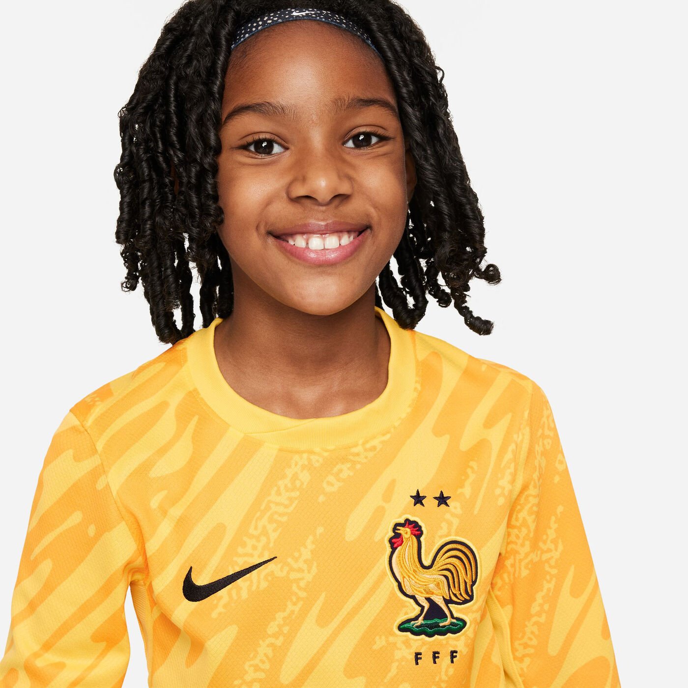 Kids' France 24/25 Goalkeeper Replica Football Jersey