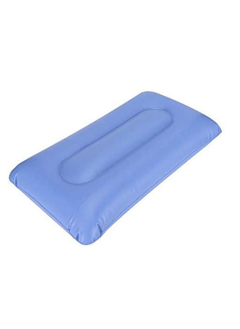 Inflatable Pillow Portable Washable Squared Smooth Surface Air Pillow Anti Bedsore Cushion Thickening Inflatable Cushion for Camping Sleeping Backpacking Hiking Traveling Elder Bedridden