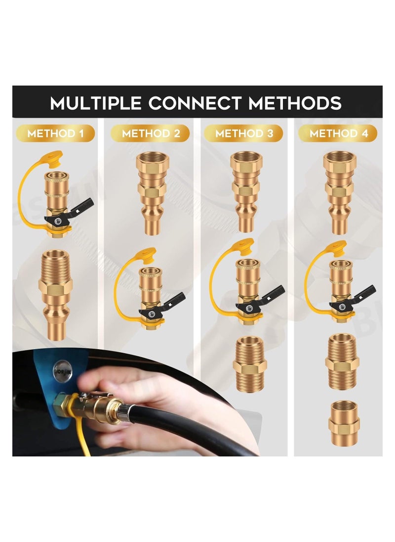 RV Propane Quick Connect Adapter, 1/4