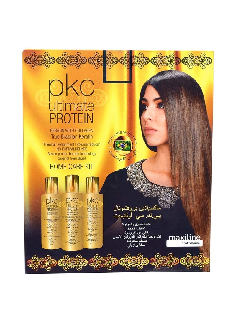 Ultimate Protein Keratin With Collagen Straightening Home Care Kit