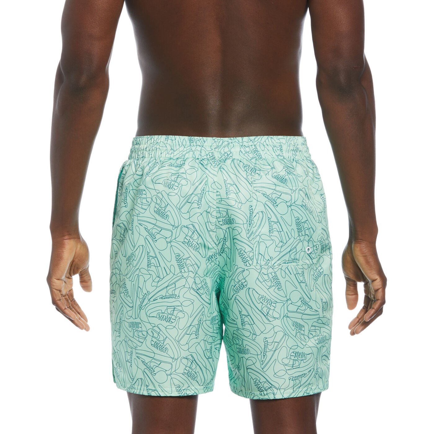 Men's Sneaker Printed Volley Swimming Shorts