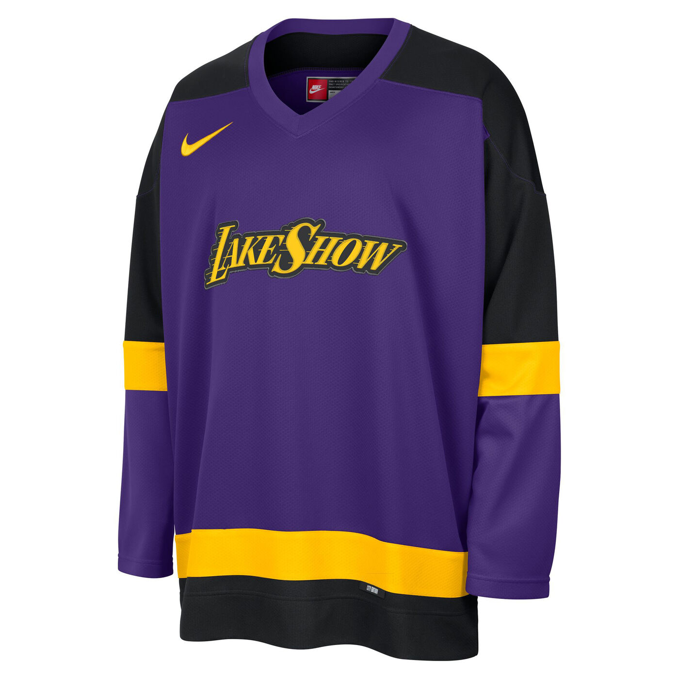 Men's NBA Los Angeles Lakers City Edition Hockey Jersey