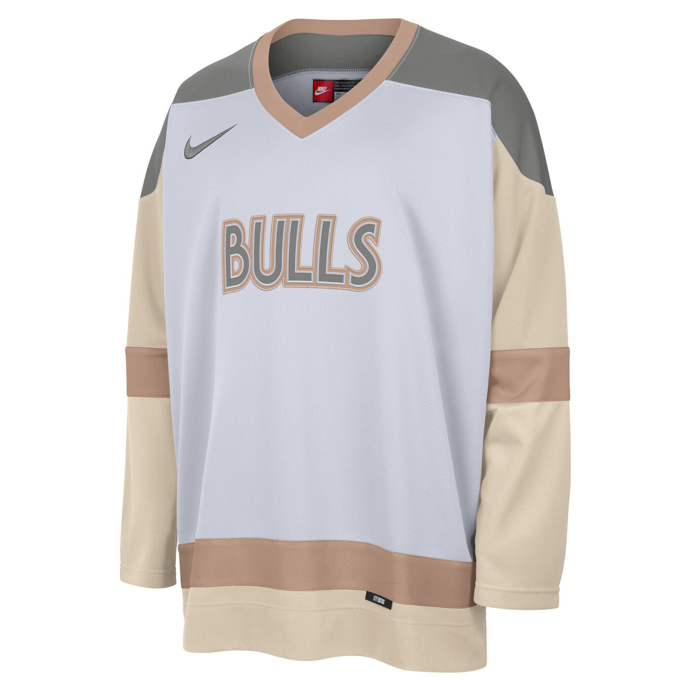 Men's NBA Chicago Bulls City Edition Hockey Jersey