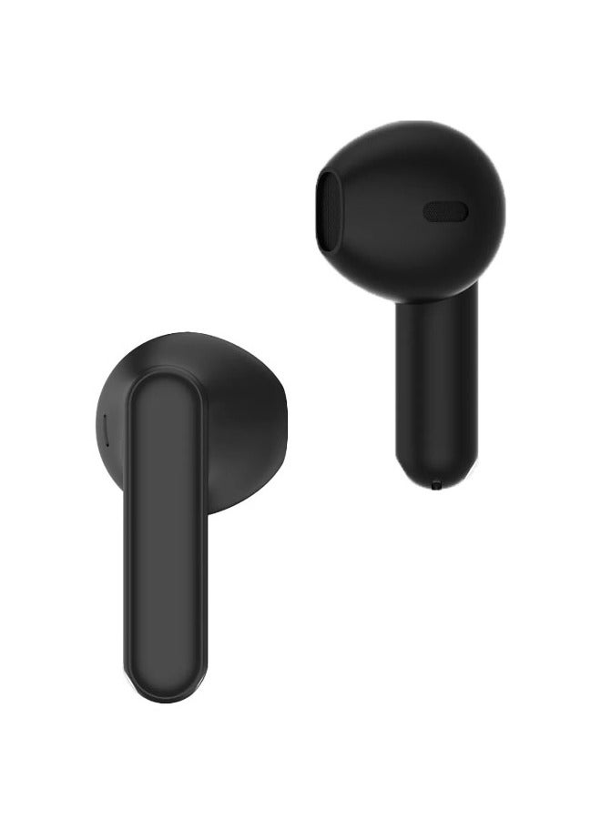 New Buds T01 True Wireless Earphones AI Noise Reduction TWS Bluetooth 5.4 IPX5 Waterproof 28H Battery Life Earphones Black Black