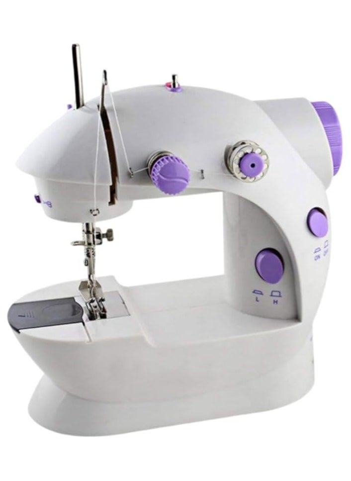 Mini Sewing Machine for Beginners, Kids, Household & Travel, Portable 2-Speed Electric Sewing Machine with Double Thread, Compact Handheld Sewing Kit, Easy to Use, Ideal for DIY, Embroidery & Crafts