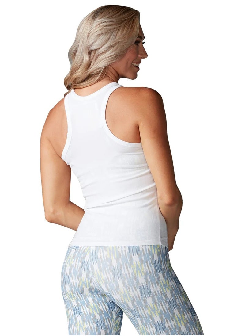 PERFECT FIT RIB TANK WHITE XSMALL