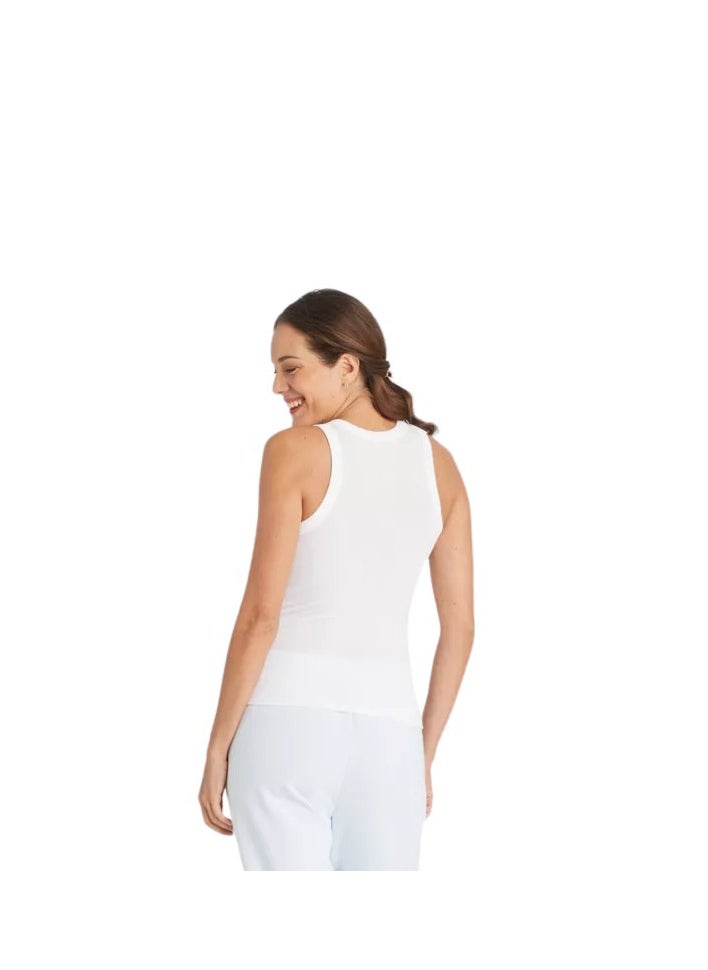 PERFECT FIT RIB TANK WHITE XSMALL