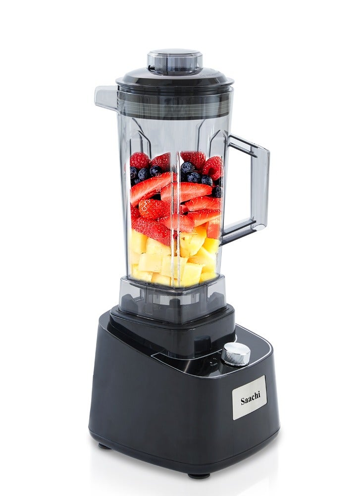 Powerful Blender with Stainless Steel Blades and 2L Jar - Ideal for Smoothies and Salads 2 L 1500 W NL-BL-4408 Black