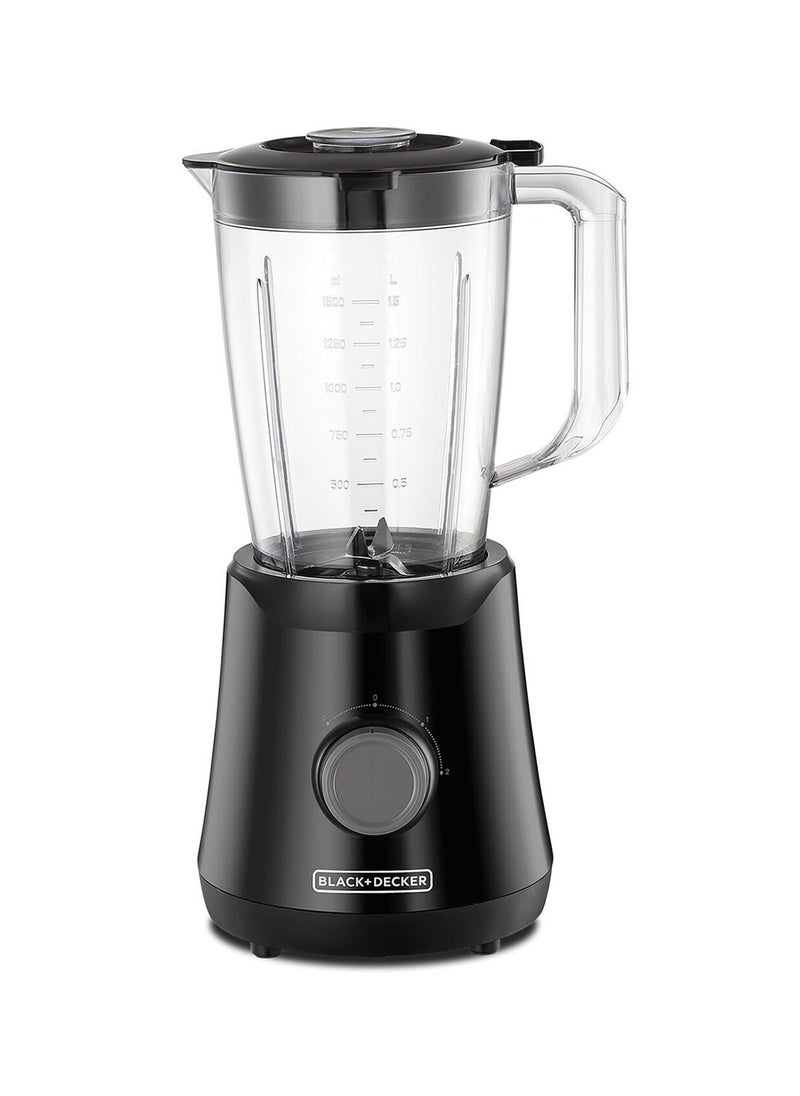 Black & Decker + 500W Blender with Grinding Mill and Clear 1.5 Liter BX530-B5