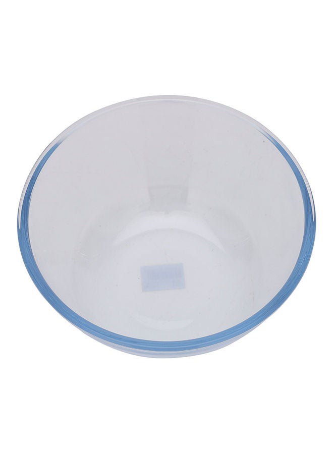 Round Borosilicate Glass Serving Bowl Clear 4.45Liters
