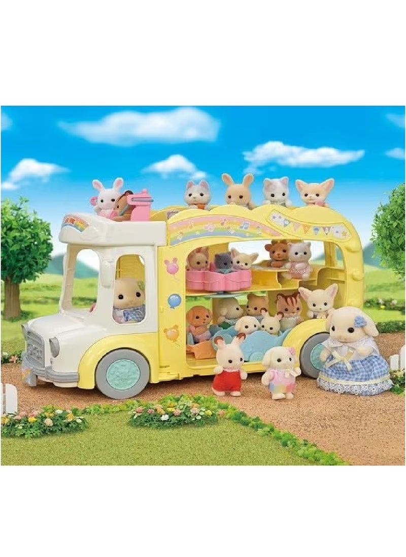 Sylvanian Families Rainbow Fun Nursery Bus