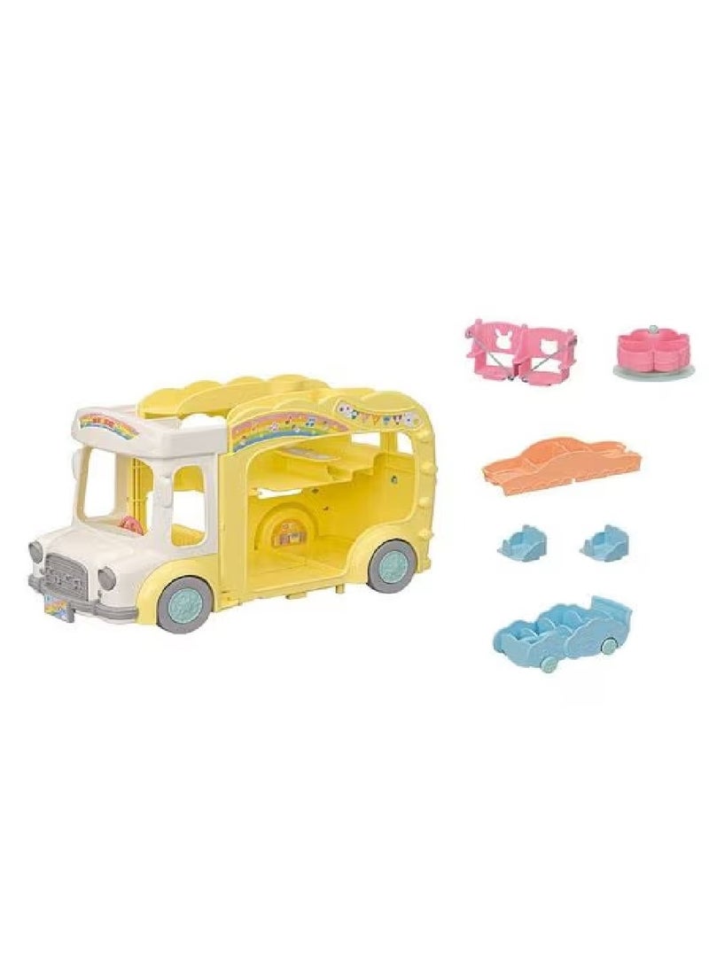 Sylvanian Families Rainbow Fun Nursery Bus