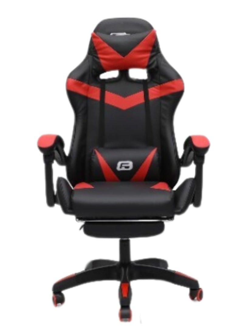 High Back Gaming Chair, High-Quality Ergonomic PC Computer Chair, Adjustable Swivel, Headrest & Lumbar Support, Ideal for Office, Computer & Gaming RED BLACK