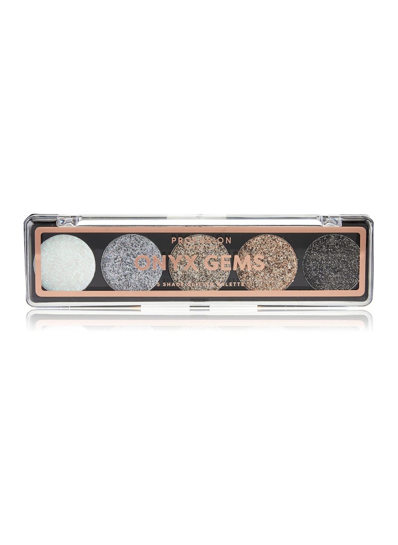 5 Shade Glitter Palette for Sparkle and Glam Get Dazzling Eyes with Must Have Glitter Palette Elevate Your Beauty Routine with Matte Glitter Eyeshadow Palette Onyx Gems