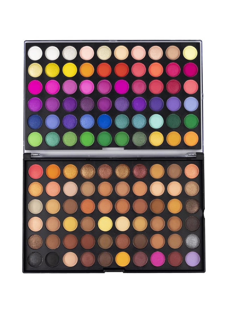 120 Colours Eyeshadow Palette Makeup Set Pigmented Shimmer Matte Glitter and Metallic Eyeshadow Set Makeup Palette Nude Shades Eye Shadow Set