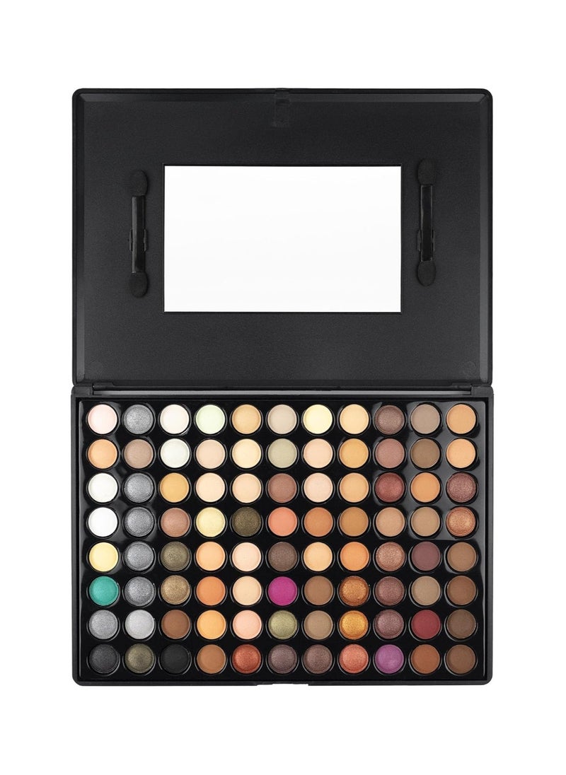 Colour Eyeshadow Palette Natural Tones Makeup Set Mirror and Applicators Eye Shadows in Matte Shimmer and Sparkly Shades Long Lasting Make Up Palette in Hard Case