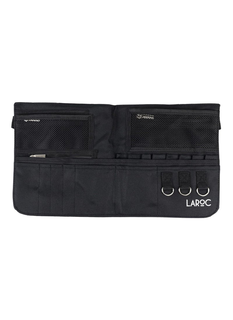 Makeup Brush Holder Belt Adjustable Make Up Brushes and Cosmetics Organizer Mesh and Zippered Pouches Ideal for MUA Students Amateurs Professionals Make Up Organizer