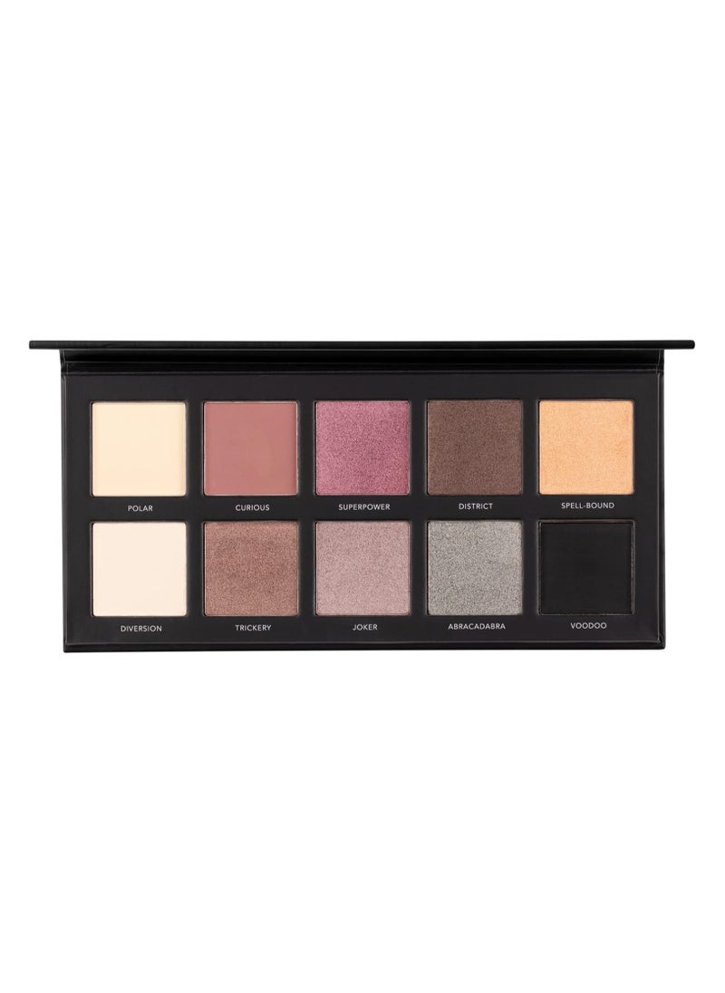 PRO Pandora's Box Eyeshadow Palette High Pigment Smokey Nude and Neutral Matte and Metallics Taupe Brown White Gold and Black Eyeshadow Eye Shadow Makeup Palette