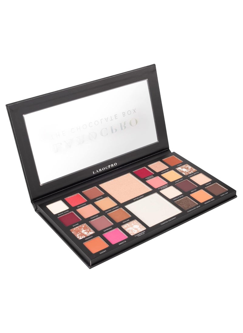 Pro Makeup  Smokey and Nude Eyeshadow Palette Brown Taupe Pearl and Pink Eyeshadow 26 Eye Shadows and Highlighter 18 Matte 6 Metallics 2 Highlights Make Up Palette