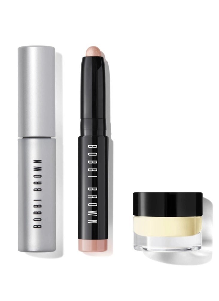 Bobbi Brown On-Point Eye 3 pcs: Eye Base + Mascara + Golden Pink Shadow Stick