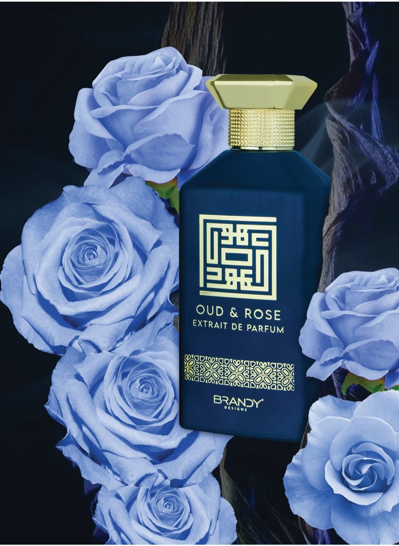 BRANDY DESIGNS Oud & Rose 100ml Perfume/Perfume Long-Lasting Scent-Enjoy an Exclusive Special Gift