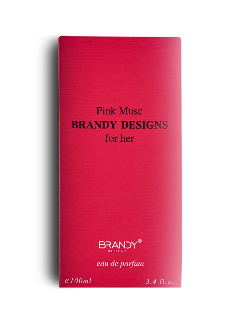 Brandy Designs PINK MUSC 100ml  -Elegant Fragrance-Perfume For Women-Enjoy an Exclusive Special Gift