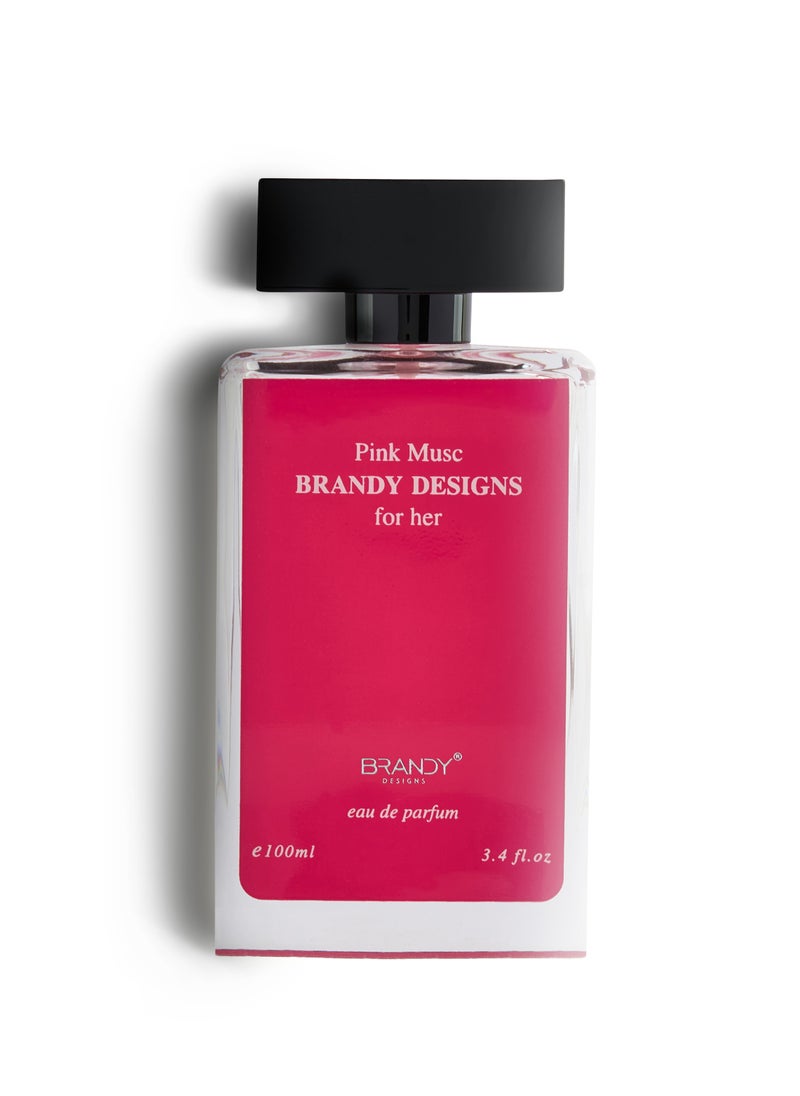 Brandy Designs PINK MUSC 100ml  -Elegant Fragrance-Perfume For Women-Enjoy an Exclusive Special Gift