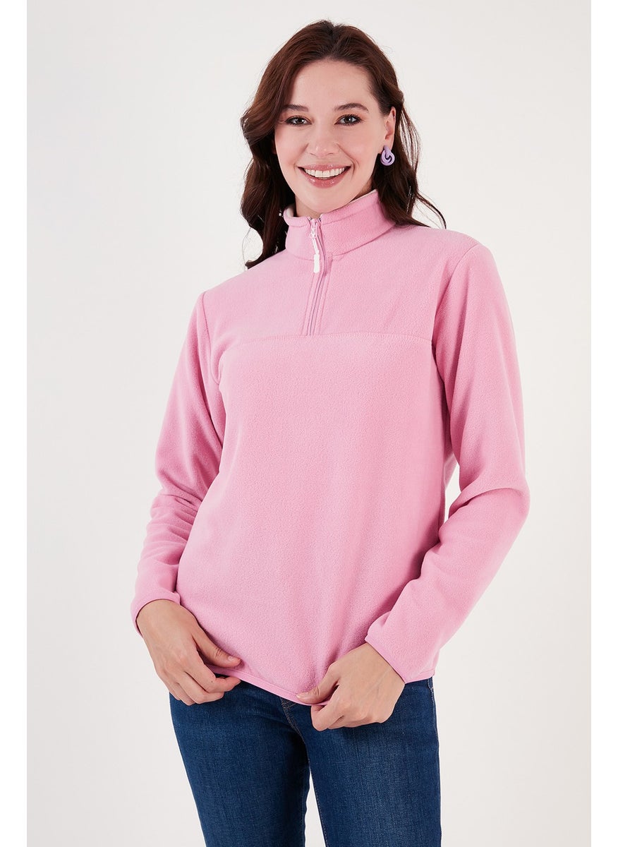 Half Zipper Stand Collar Women's Fleece 5907000