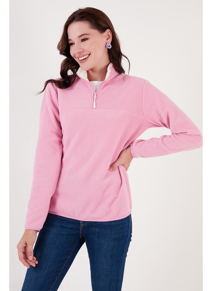 Half Zipper Stand Collar Women's Fleece 5907000