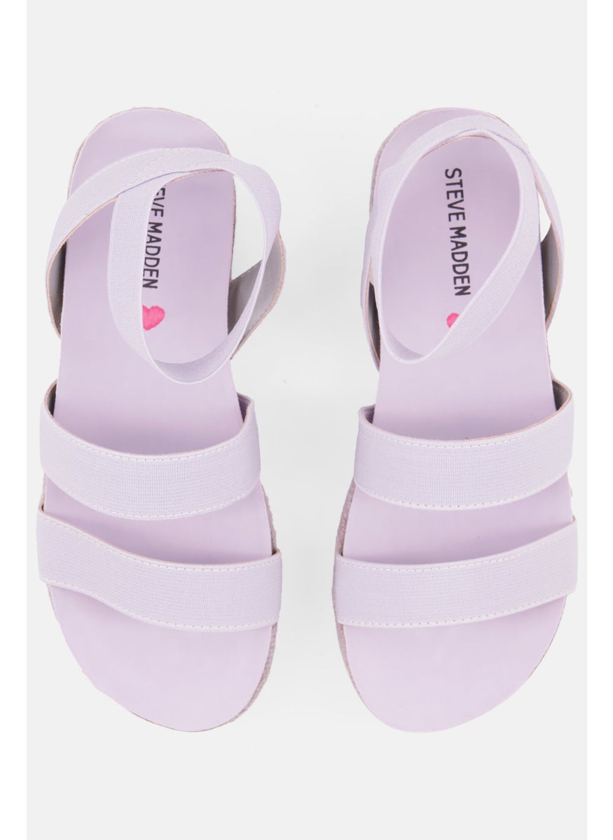 Kids Girl Sling Back Slip On Sandal, Lilac