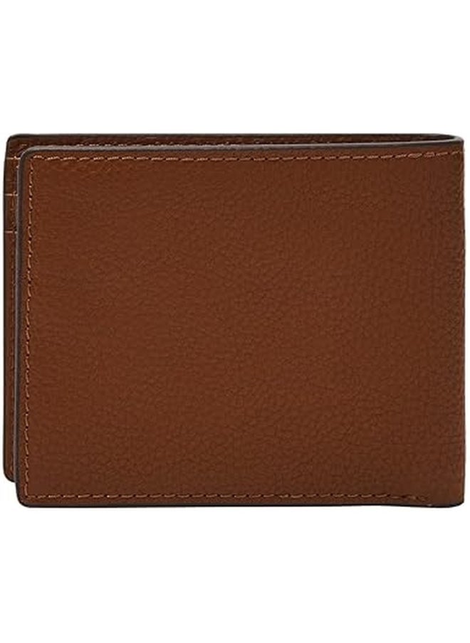 Fossil Men's Joshua Vegan Cactus Slim Minimalist Bifold Front Pocket Wallet for Men