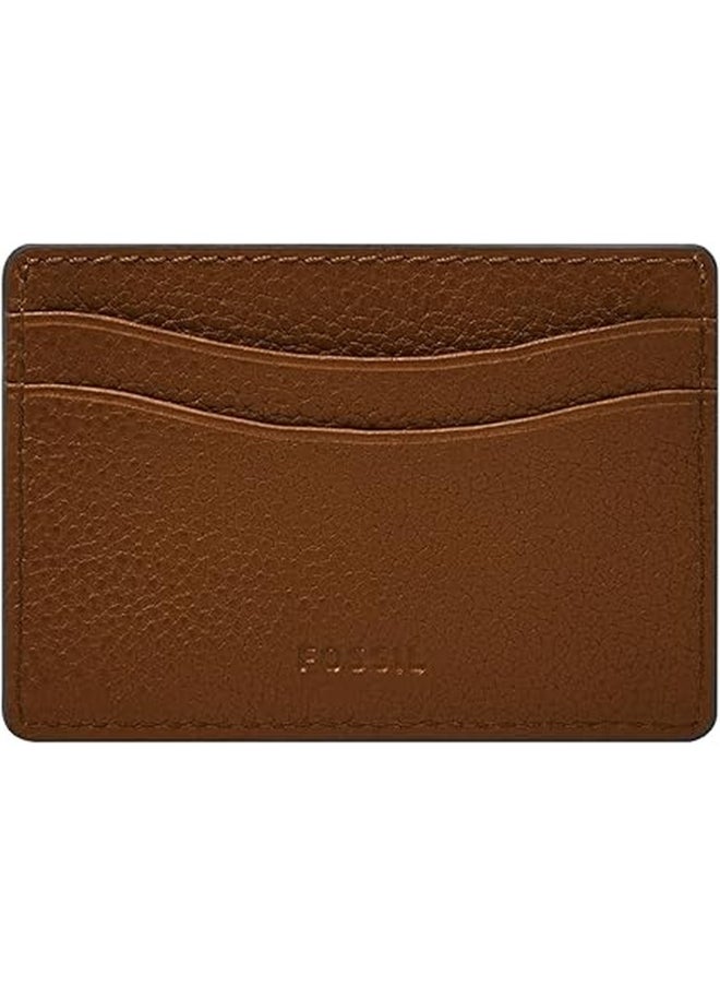 Fossil Men's Leather Minimalist Card Case Front Pocket Wallet