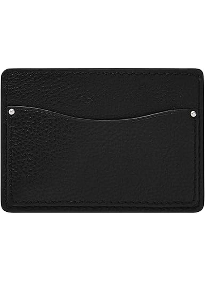 Fossil Men's Leather Minimalist Card Case Front Pocket Wallet