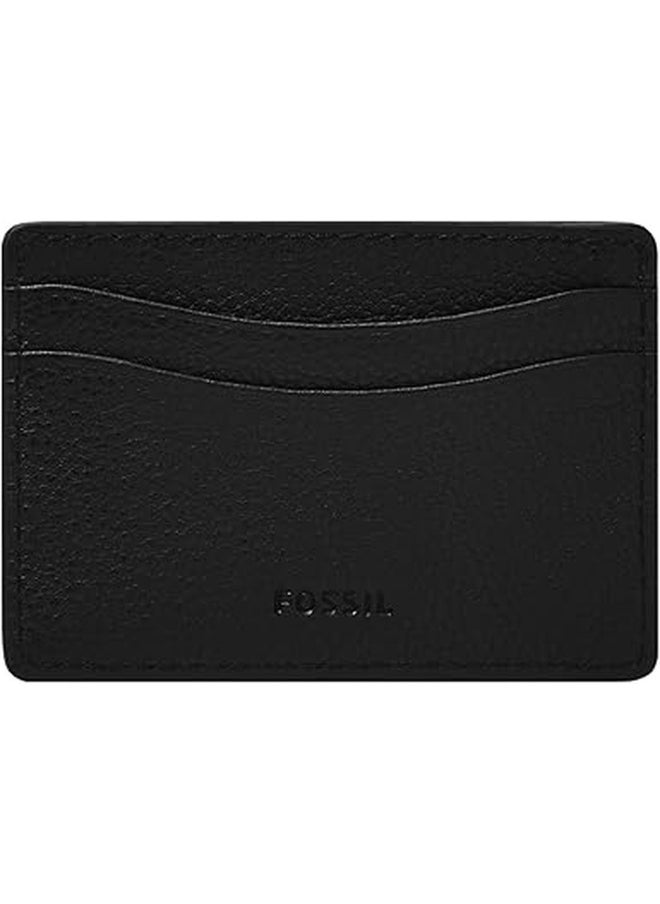 Fossil Men's Leather Minimalist Card Case Front Pocket Wallet