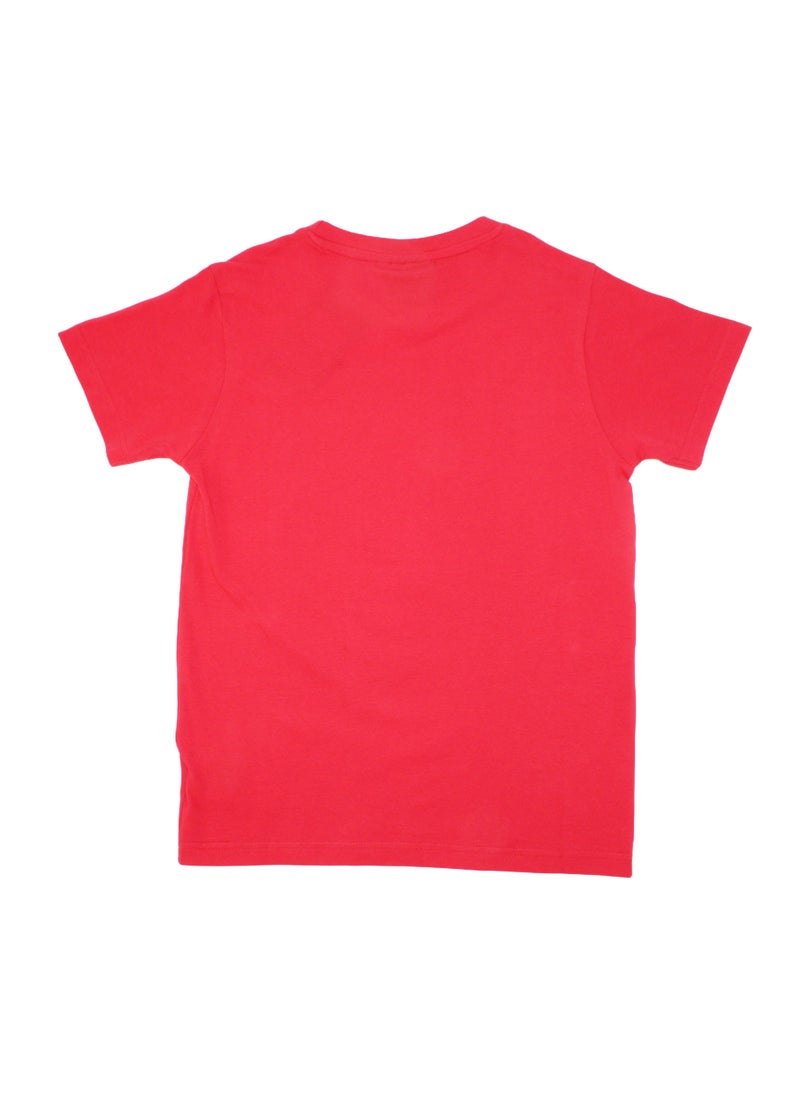 Essentials printed Cotton T-Shirt Color Red