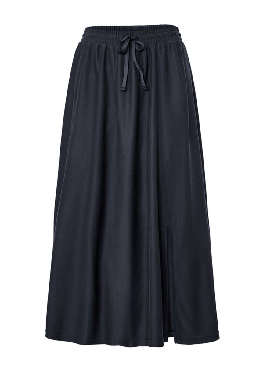 Women Plain A line Skirt, Navy