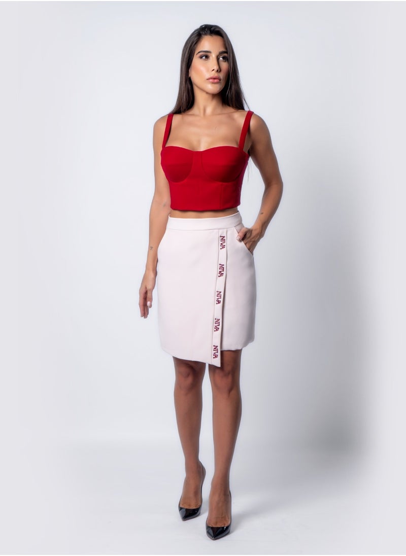 Niva Asymetric Embellished Skirt