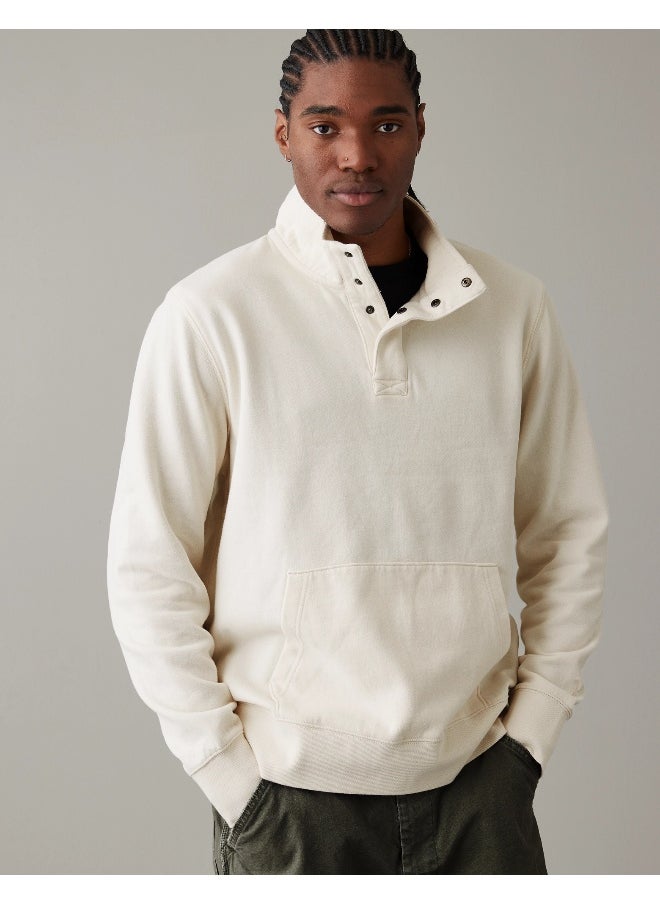 AE Quarter-Snap Mockneck Sweatshirt