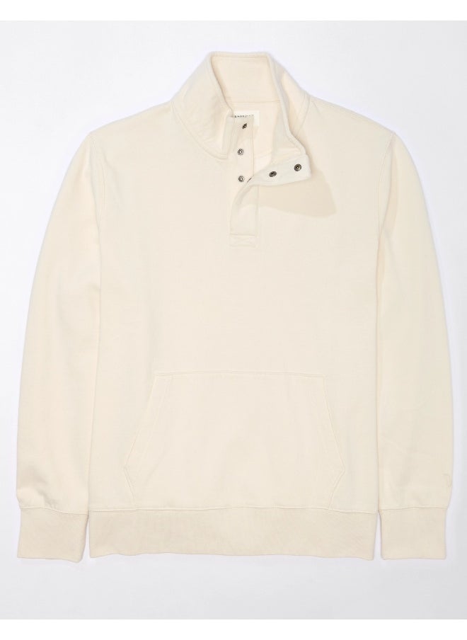 AE Quarter-Snap Mockneck Sweatshirt