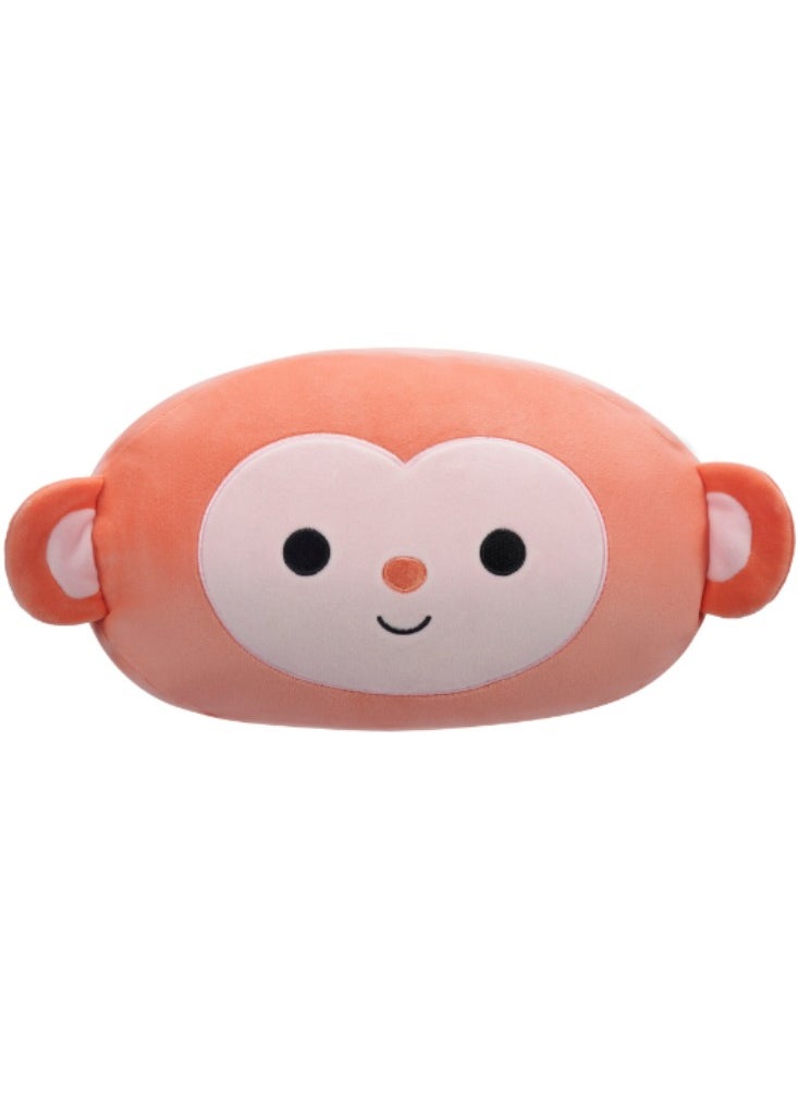 12 inch Medium Plush Elton Peach Monkey  Stackables Officially Licensed Kellytoy Plush Toy Colorful Soft Gift for Kids Girls & Boys Washable Squishy Stuff Toy Multicolor All Age