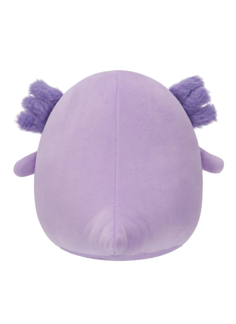 7.5 inch Little Plush Monica the Purple Axolotl with Fuzzy Belly Officially Licensed Kellytoy Plush Toy Colorful Soft Gift for Kids Girls & Boys Washable Squishy Stuff Toy Multicolor All Age