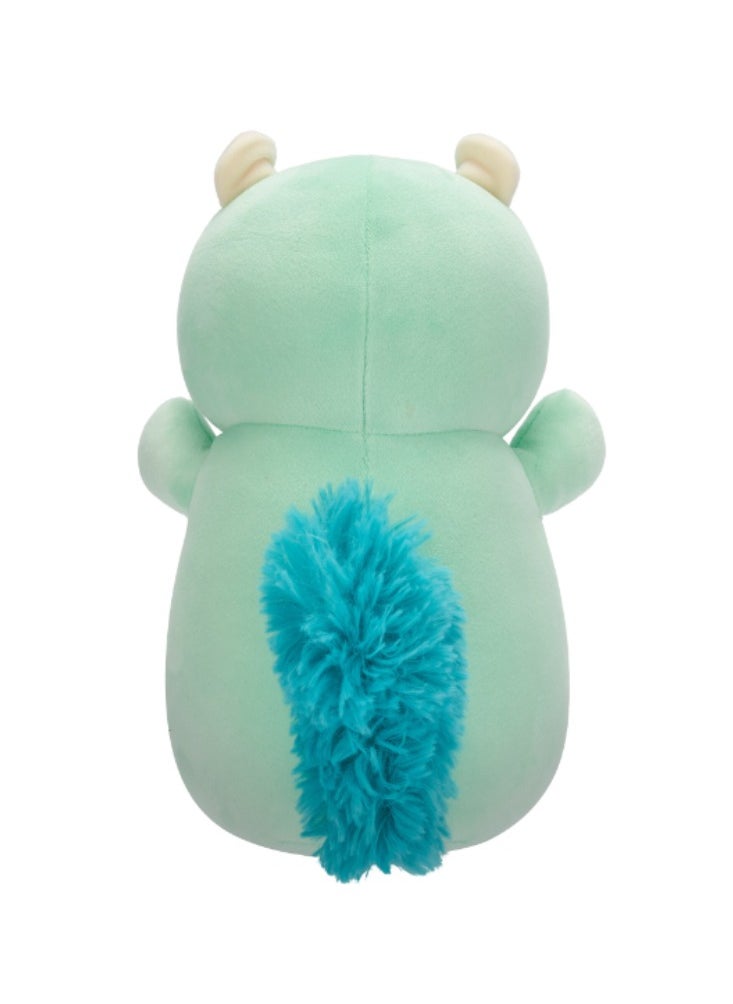 10 inch Medium Plush Erma Mint Green Squirrel Hugmee Officially Licensed Kellytoy Plush Toy Colorful Soft Gift for Kids Girls & Boys Washable Squishy Stuff Toy Multicolor All Age