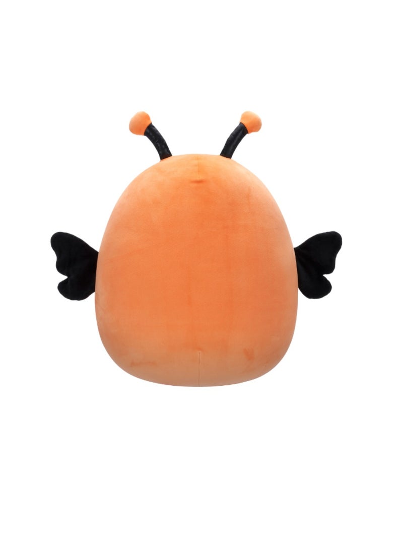 16 inch Large Plush Mony Orange Monarch Butterfly with Floral Belly Officially Licensed Kellytoy Plush Toy Colorful Soft Gift for Kids Girls & Boys Washable Squishy Stuff Toy Multicolor All Age