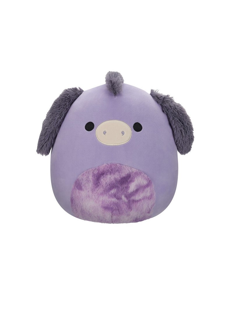 Squishmallows Medium Plush 12 inch Deacon Purple Donkey with Tie-Dye Belly Officially Licensed Kellytoy Plush Toy Colorful Soft Gift for Kids Girls & Boys Washable Squishy Stuff Toy Multicolor All Age