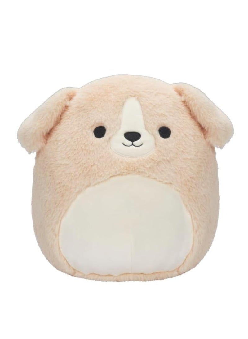 Squishmallows Rare Fuzz-a-Mallows 12-Inch Stevon The Golden Retriever Dog Puppy Plush