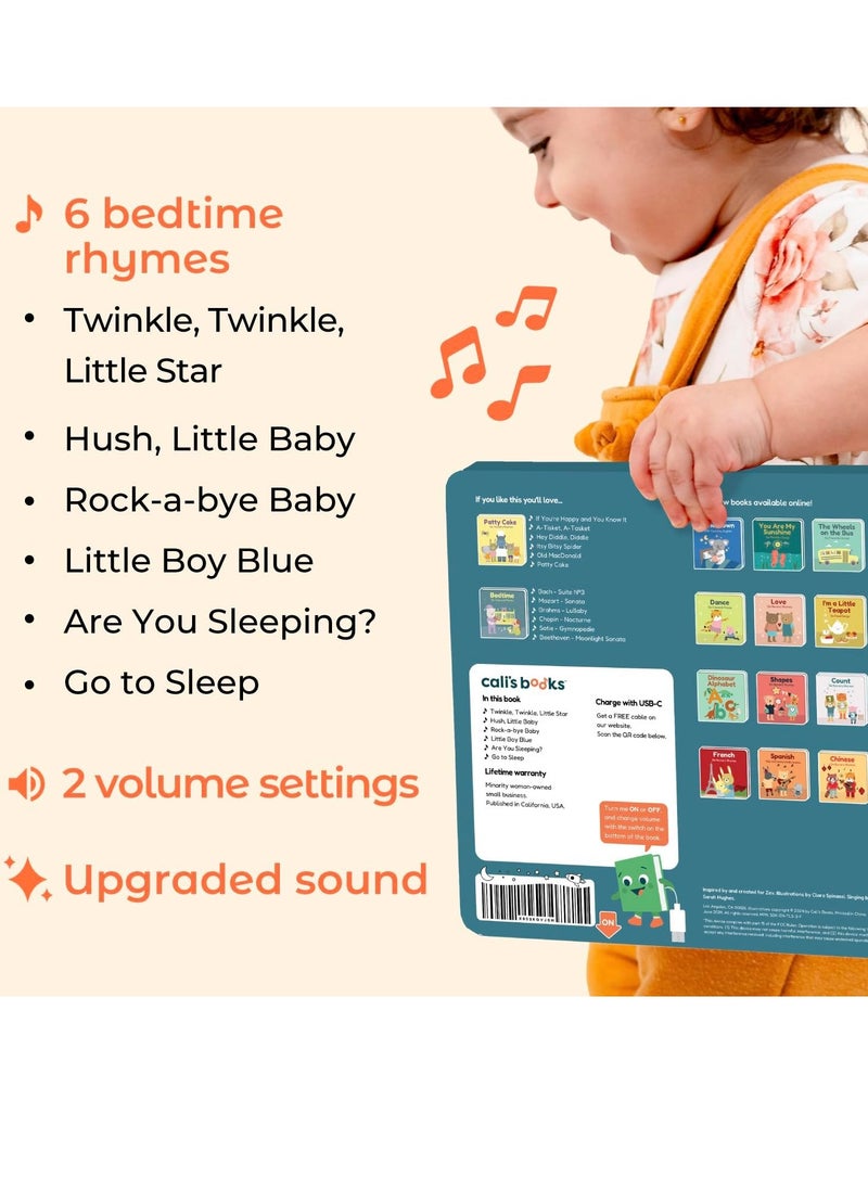 Books Twinkle Twinkle Little Star Interactive Sound Book for 1 Year Old | New Rechargeable Musical Book, No More Batteries for Babies with 6 Bedtime Nursery Rhymes