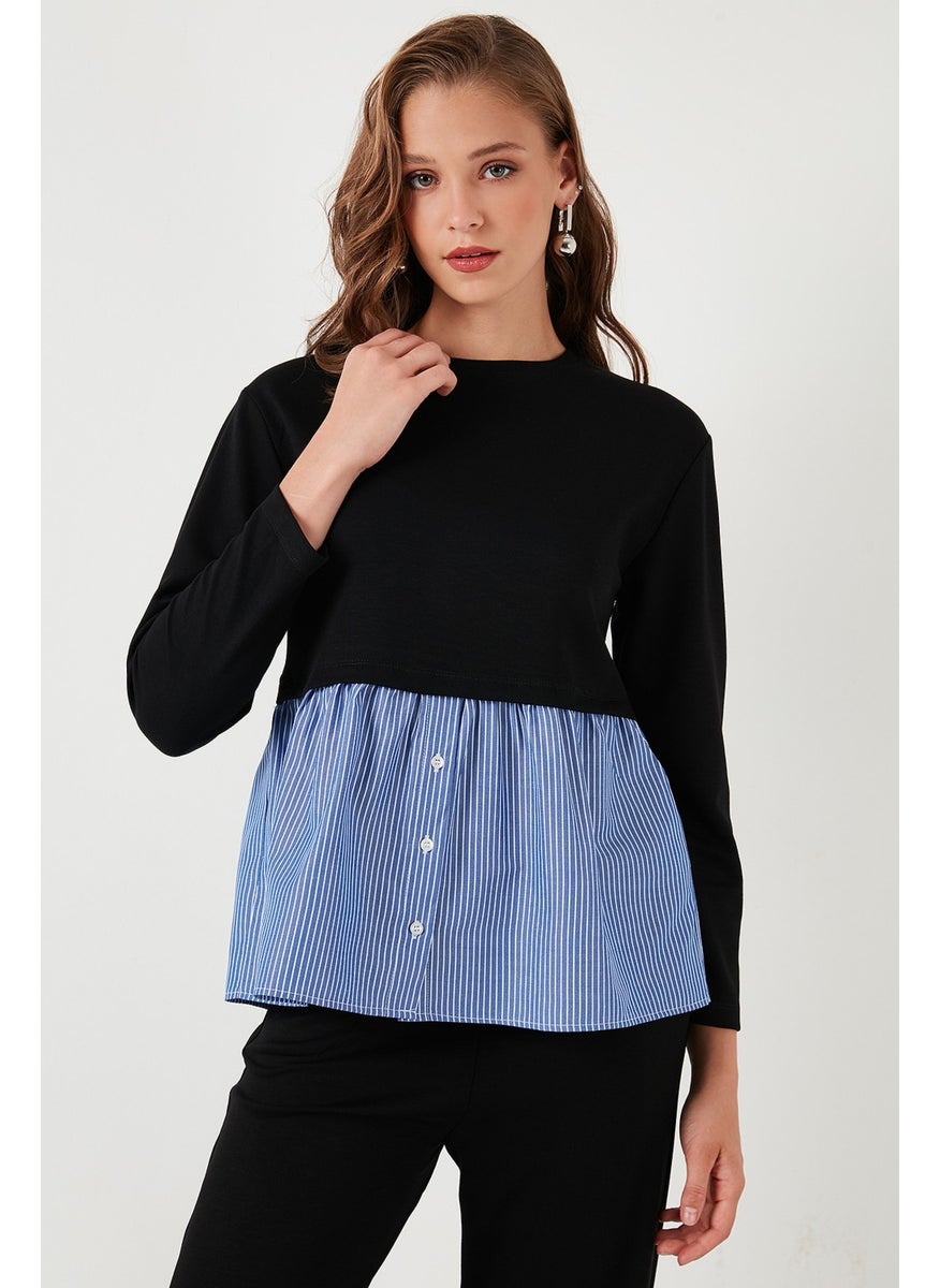 Crew Neck Shirt Oversize Fit Oysho Fabric Sweat Women's Sweat 5865880