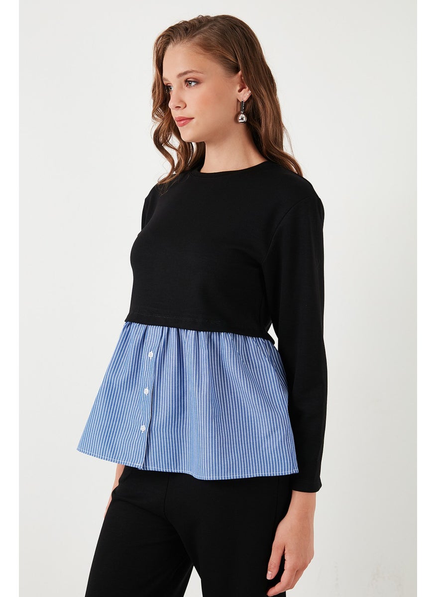 Crew Neck Shirt Oversize Fit Oysho Fabric Sweat Women's Sweat 5865880